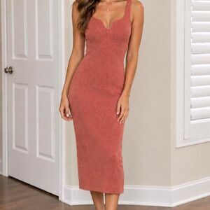 Women's Orange and Pink Dress